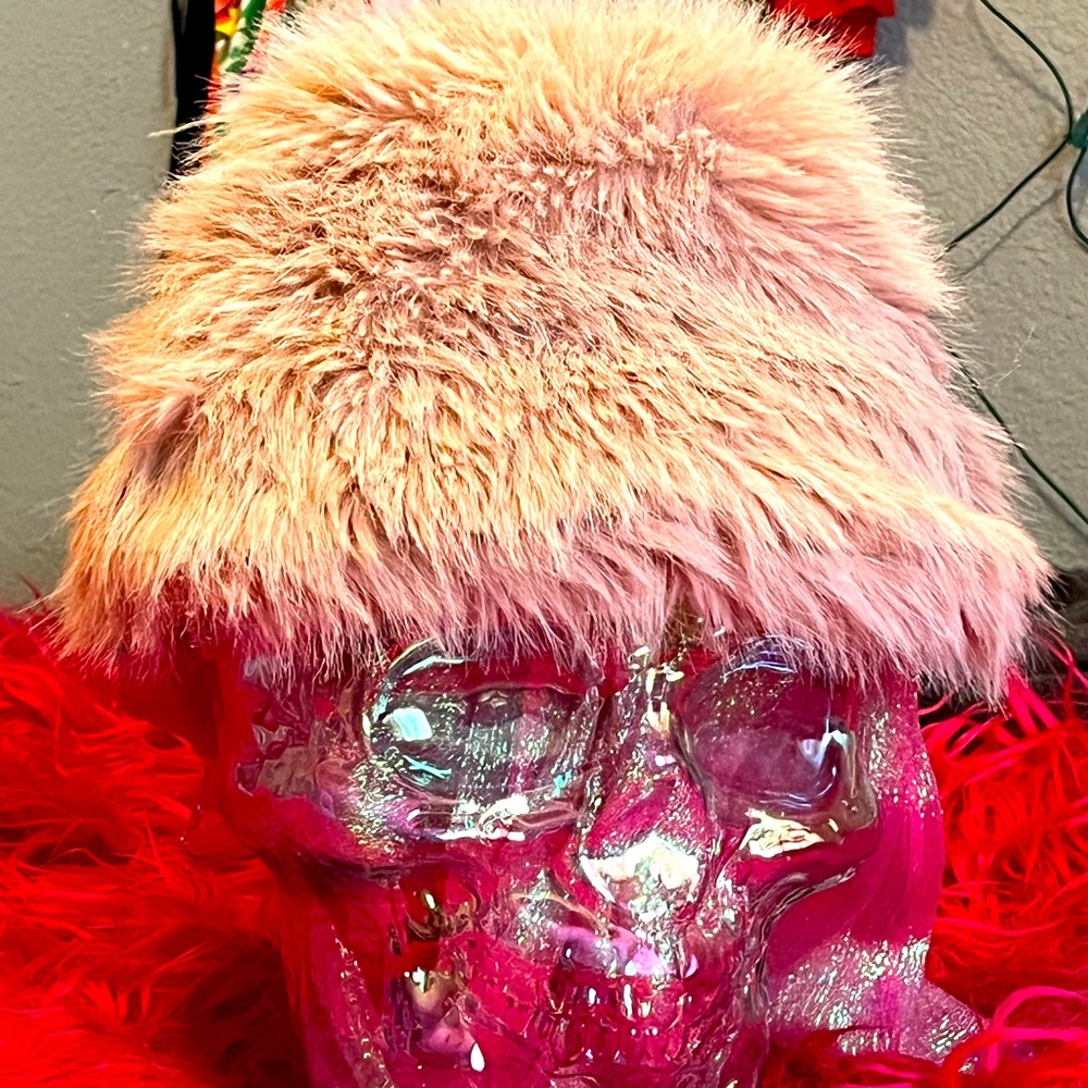 H&M Pink Fluffy Bucket Hat